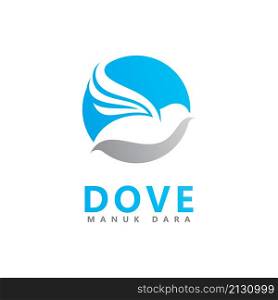 Bird Dove Logo Template vector illustration