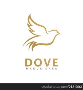 Bird Dove Logo Template vector illustration