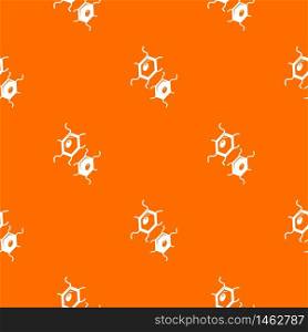 Bird flu virus pattern vector orange for any web design best. Bird flu virus pattern vector orange