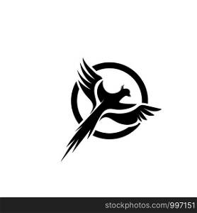 Bird fly Logo Template vector illustration design