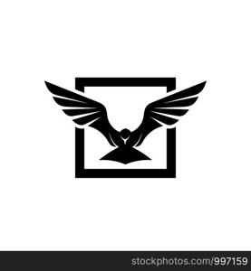 Bird fly Logo Template vector illustration design