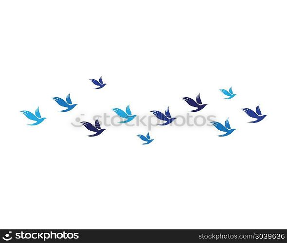 bird fly sign abstract template icons vector. bird fly sign abstract template icons app