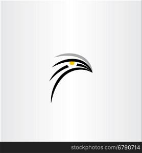 bird hawk icon illustration symbol design