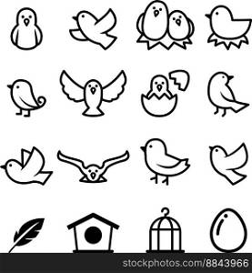 Bird icon vector image