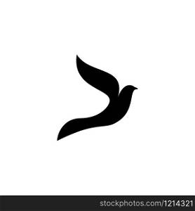 Bird logo design concept. Bird icon silhouette