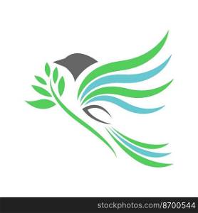 Bird logo icon design illustration