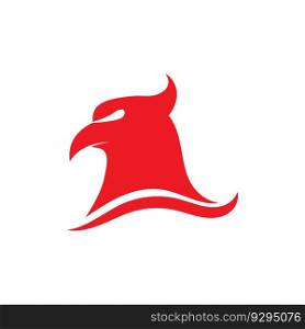 bird logo icon isolated vector illustration template design