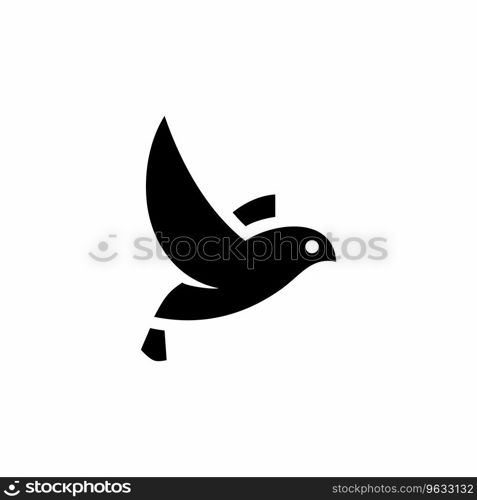 Bird logo icon mark Royalty Free Vector Image