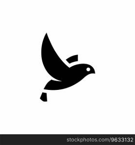 Bird logo icon mark Royalty Free Vector Image