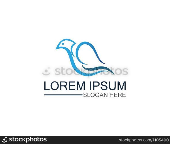 Bird logo template design vector, concept creative icon