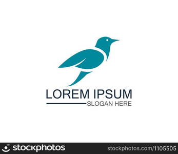 Bird logo template design vector, concept creative icon