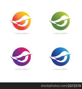 Bird logo template vector icon set design