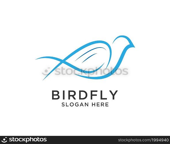 bird logo vector creative design template