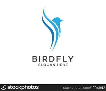 bird logo vector creative design template