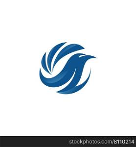 Bird silhouette logo Royalty Free Vector Image