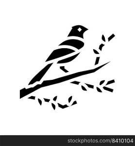 bird spring glyph icon vector. bird spring sign. isolated symbol illustration. bird spring glyph icon vector illustration