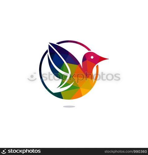 Bird vector logo design. Creative bird vector logo design template.