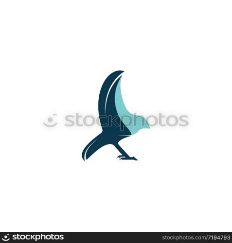 Bird vector logo design template.