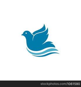 Bird wing Dove Logo Template vector illustration