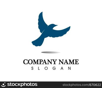 Bird wing Dove Logo Template vector illustration