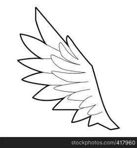 Bird wing icon. Outline illustration of bird wing vector icon for web. Bird wing icon, outline style
