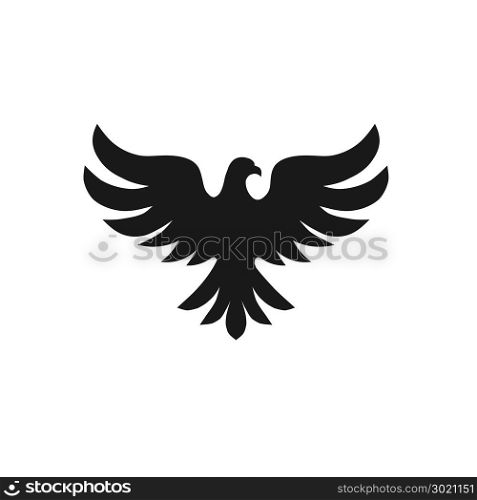 Bird with silhouette logo concept, Bird logo vector, Dove silhouette logo, eagle silhouette symbol, Design element