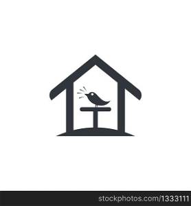Birdcage logo vector illustration design
