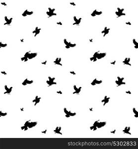 Birds Flying in Air. Seamless Pattern. Vector Illustration. EPS10. Birds Flying in Air. Seamless Pattern. Vector Illustration.