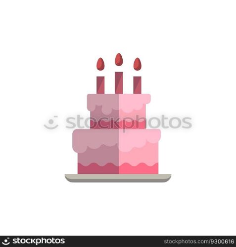 birth cake vector illustration design
