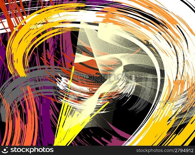 birth of the light, abstract bulb, close-up, vector