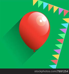 Birthday air balloon icon