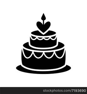 birthday cake icon design, flat style trendy collection