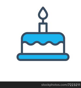 birthday cake icon vector design