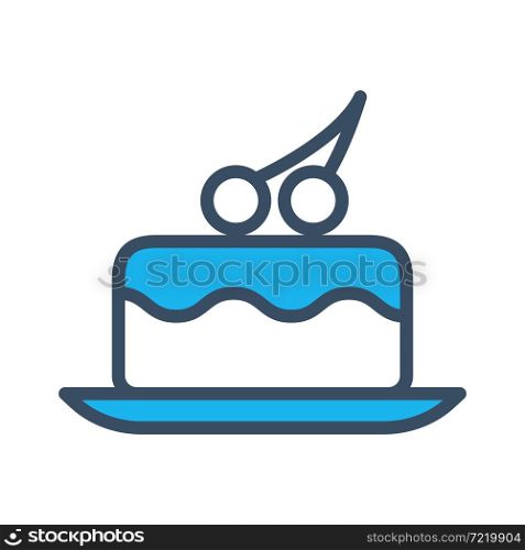 birthday cake icon vector illustration