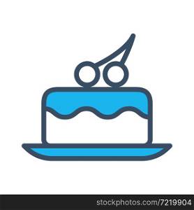 birthday cake icon vector illustration