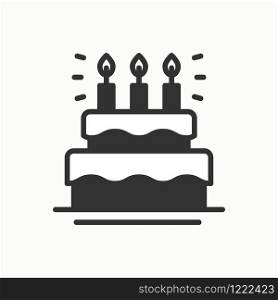 Birthday cake, pie with candles icon. Happy birthday. Party celebration birthday holidays event carnival festive. Line party element icon. Vector linear design. Illustration. Symbols. Congratulation. Birthday cake, pie with candles icon. Happy birthday. Party celebration birthday holidays event carnival festive. Line party element icon. Vector linear design. Illustration. Symbols. Congratulation.