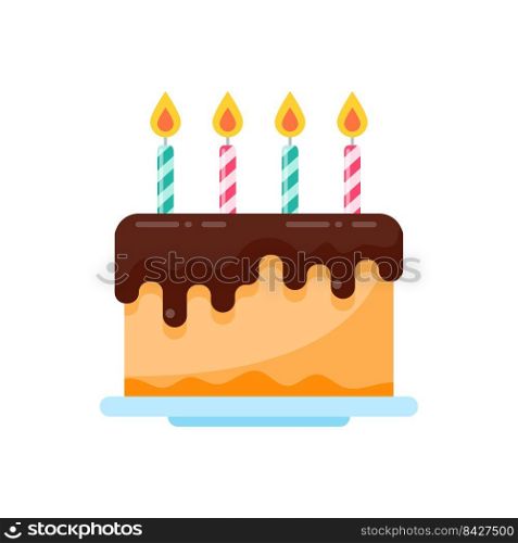 birthday cake vector colorful sweets for birthday party