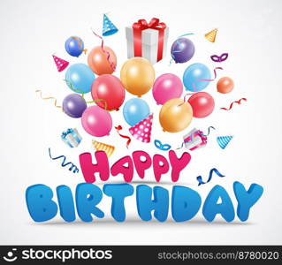 Birthday celebration background with cake and gift box