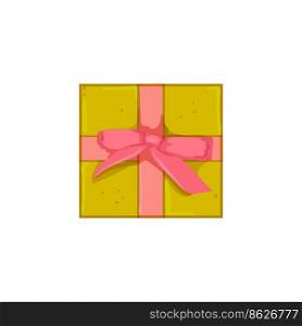 birthday gift box cartoon. birthday gift box sign. isolated symbol vector illustration. birthday gift box cartoon vector illustration