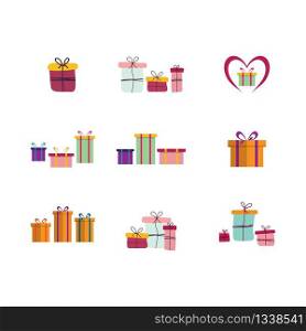 Birthday gifts vector icon illustration design