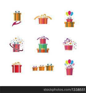 Birthday gifts vector icon illustration design