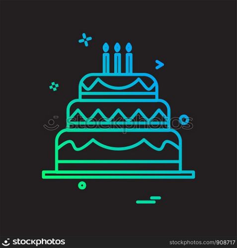 Birthday icon design vector