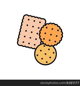 biscuit icon vector design templates white on background