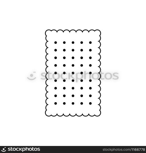 Biscuit icon vector isolated on white background