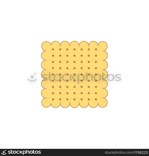 Biscuit vector icon isolated on white background. Biscuit vector icon isolated on white