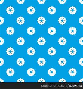 Biscuits pattern vector seamless blue repeat for any use. Biscuits pattern vector seamless blue