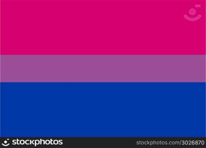 Bisexual Pride Flag. Use it in all your designs. Bisexual pride flag. Vector illustration a graphic element