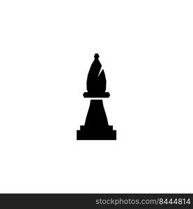 bishop chess icon illustration design