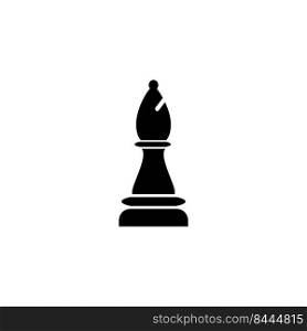 bishop chess icon illustration design