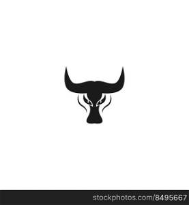 Bison icon logo design template